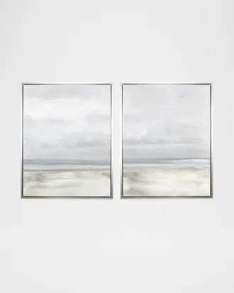 Benson-Cobb Sympatico Hand-Embellished Giclee Diptych, 36 x 48