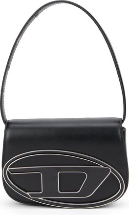 Diesel Womens Shoulder Bag 1dr Black Leather Calfskin Handbags Hand