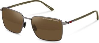 Porsche Design P8973 C629 Mens Sunglasses Grey Size 58