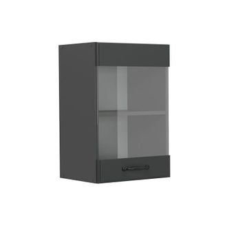 Vicco Armario De Cocina Con Vidrio R-line, Antracita Casa De Campo, 40 Cm
