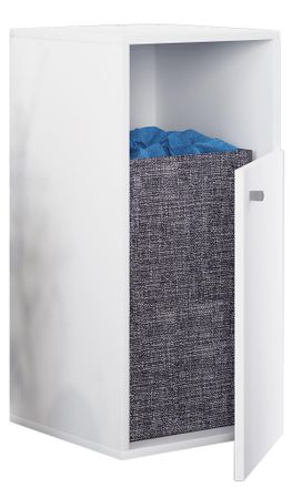 ebuy24 Ebuy24 - Gabinete De Ropa De Madera Vcm Descanso De Ropa Cesta De Lavander&iacute;a Dimensiones Aprox. Al. 74 X W 40 X P. 39 Cm - Dreso L 1f (blanco)