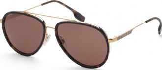 Burberry Mens BE3125 59 101773 Sunglasses - Gold - One Size