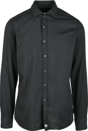 Sonrisa Katoenen Overhemd - Heren - Casual Overhemden - Zwart - L - Katoen - Overhemden