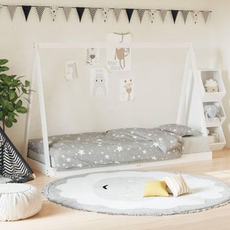 vidaXL Vidaxl - Estructura De Cama Para Ni&ntilde;os Madera De Pino Blanco 80x200 Cm