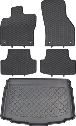 OEM Volkswagen T-roc Suv Desde Diciembre De 2017. Juego De Alfombrillas De Goma Para Coche Y Alfombrilla Para Maletero