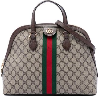 Gucci Pre-owned Gucci Medium GG Supreme Ophidia Web Satchel Ladies SHFY153C1UM3EJQ5
