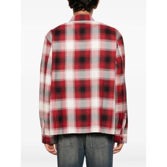 Amiri Silk Checked Shirt - Red