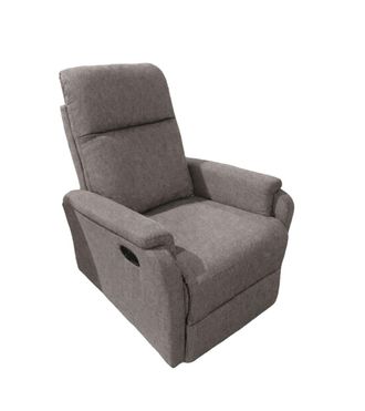 Home Heavenly Sill&oacute;n reclinable con palanca lateral en tela beige 102 x 76 x 80 cm