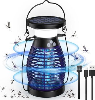 OEM L&aacute;mpara Antimosquitos, L&aacute;mpara Solar Uv 3 En 1, Antimosquitos, El&eacute;ctrica, Para Exteriores E Interiores, Recargable Por Usb, 360&deg;, Antimosquitos (con I