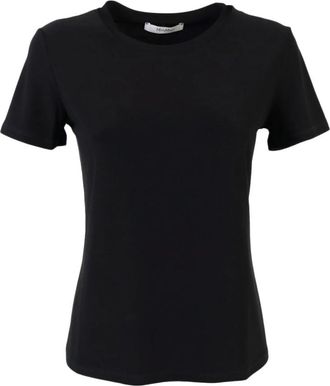 Max Mara Zwart T-shirt Bugia - Dames - T-shirts - Zwart - S - Polyester - Tops