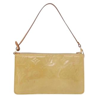 Louis Vuitton Pre-owned Vintage Accessory Pouch - Dames - Pre-owned - Beige - Maat: ONE Size Leer