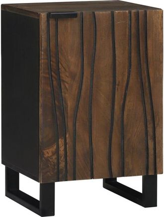 vidaXL Armario de Baño con estante Marrón, Negro 38 x 33.5 x 58 cm Vidaxl