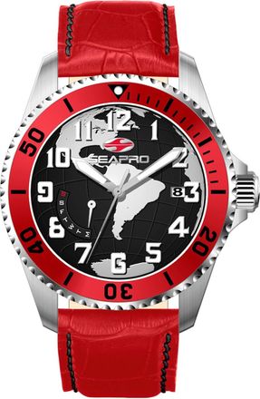 Seapro Mens Voyager Black Dial Watch