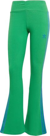adidas (WMNS) adidas Originals Rib Flared Leggings Asia Sizing Green JG8046