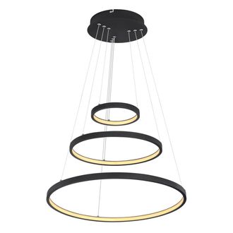 Globo Lighting L&aacute;mpara Colgante - Ralph - Negro - Metal - &Oslash; 51cm - Led - - Globo