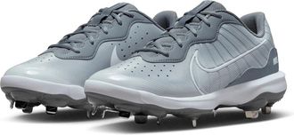 Nike Mens Nike Alpha Huarache Varsity Low Gray Metal Baseball Cleats HAWK2586