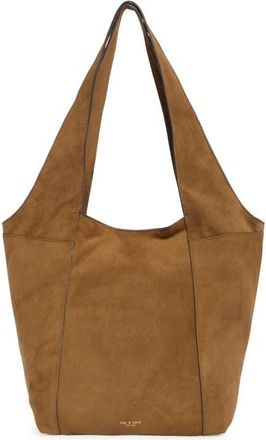 Rag & Bone Large Brayton Suede Shopper in Golden Brown at Nordstrom