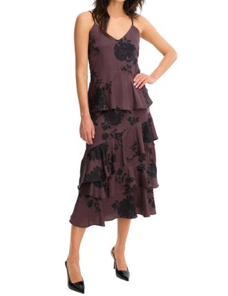 Allison New York Crawford Skirt In Brown Floral