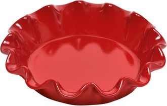 Emile Henry HR Ceramic 10-inch Ruffled Pie Dish