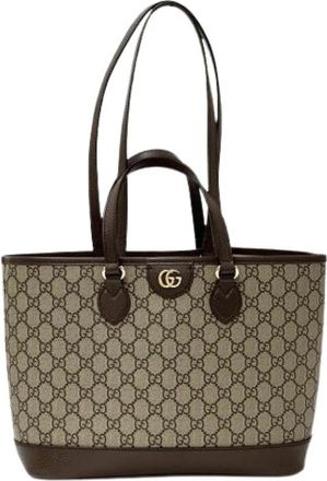 Gucci Pre-owned Tote Bags, female, Brown, Size: ONE SIZE Pre-owned Vintage Tote Bag