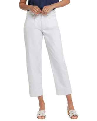 NYDJ Nydj Balloon Optic White Ankle Crop Jean