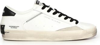 Crime London Distressed Sneakers - Heren - Sneakers - Wit - 40 EU - Leer - Schoenen