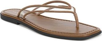 Veronica Beard Clea Flip Flop in Clear/Chestnut at Nordstrom, Size 10