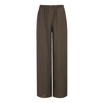 Móveis Conquista Khaki Elegance broek met wijde pijpen