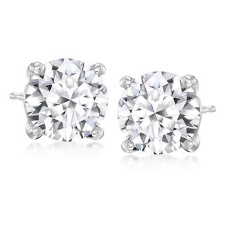 Ross-Simons Lab-Grown Diamond Stud Earrings in 14kt White Gold