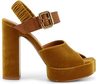 Chloé Aria Velvet Sandals