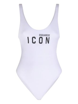 Dsquared2 Costume da bagno con logo - Bianco