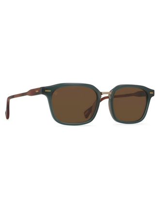 Raen Optics Mens Bastien Polarized Rectangle Sunglasses In Cirus Vibrant Brown