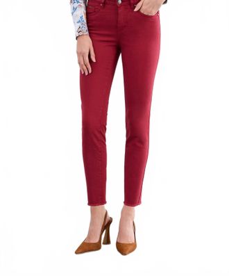 FDJ Womens Olivia Ankle Bootcut Jeans In Scarlet