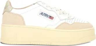 Autry White Color Block Platform Sneakers