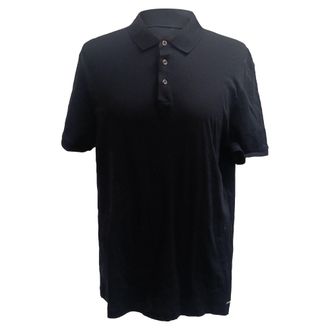 BOSS Boss Regular-Fit Polo Shirt in Black Cotton