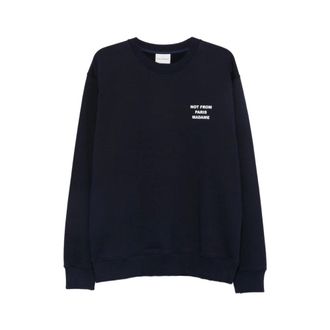 Dr&ocirc;le de Monsieur Le Sweatshirt Slogan - - Sweatshirts & Hoodies - Uomo - Blu - M