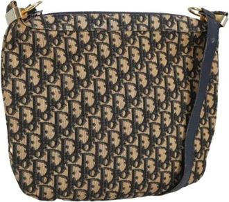 Dior Pre-owned Shoulder Bags, female, Multicolor, Size: ONE SIZE Pre-owned Canvas Shoulder Bag