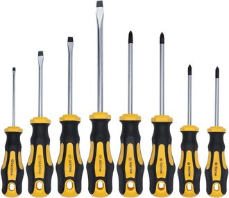 OEM Juego De 8 Destornilladores Magn&eacute;ticos, Juego De Destornilladores Magn&eacute;ticos Con Puntas Phillips/planas/pozidriv/para Tornillos Ph, Pz Y Sl, Mangos Er