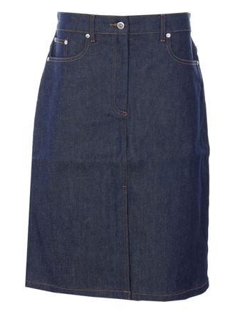 A.P.C. five-pockets midi skirt - Blauw