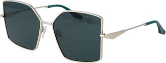 Trussardi Silver Metal Womens Sunglasses