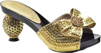 Generic Womens Shoes and Bag Set Stiletto High Heel Slip On Shoes Matching Full Rhinestone Flower Evening Handbag