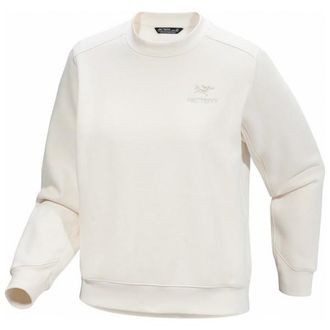 Arc'teryx Emblem Fleece Crew Fleecepullover f&uuml;r Damen | wei&szlig;