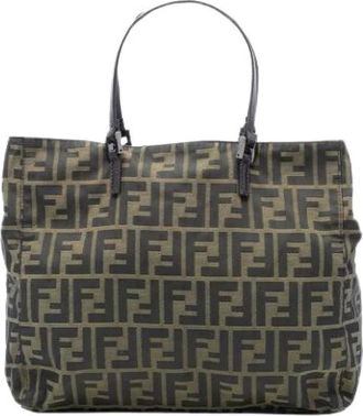 Fendi Pre-owned Tote Bags, female, Multicolor, Size: ONE SIZE Pre-owned Vintage Leather Tote Bag