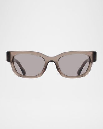 Ferragamo Gancino Rectangle Acetate Sunglasses