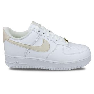 Nike Air Force 1 07 Next Nature Leather Unisex Lace Up Trainers - White Light Orewood Brown - Size:UK 4.5