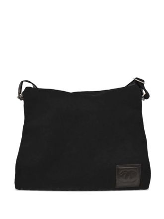Chanel 2004-2005 crossbodytas met logopatch - Zwart