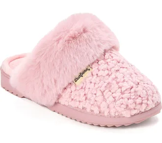 Dearfoams Womens Courtney Knit Scuff Slipper