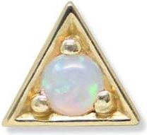 Anzie Cleo Single Triangle Stud Earring in Yellow Gold at Nordstrom
