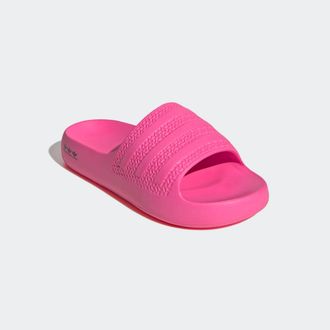 adidas Badesandale ADIDAS ORIGINALS AYOON ADILETTE, Damen, Gr. 37, schwarz (lucid pink, lucid pink, core schwarz), Synthetik, Schuhe Badesandale