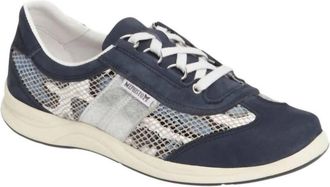 Mephisto Womens Laser Sneakers In Navy